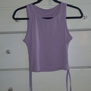 Purple crop top